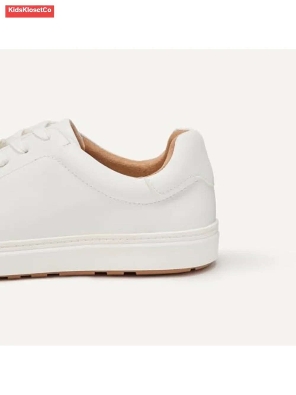 Unisex Kids Low Top Classic Sneakers Faux Leather Lace-Up